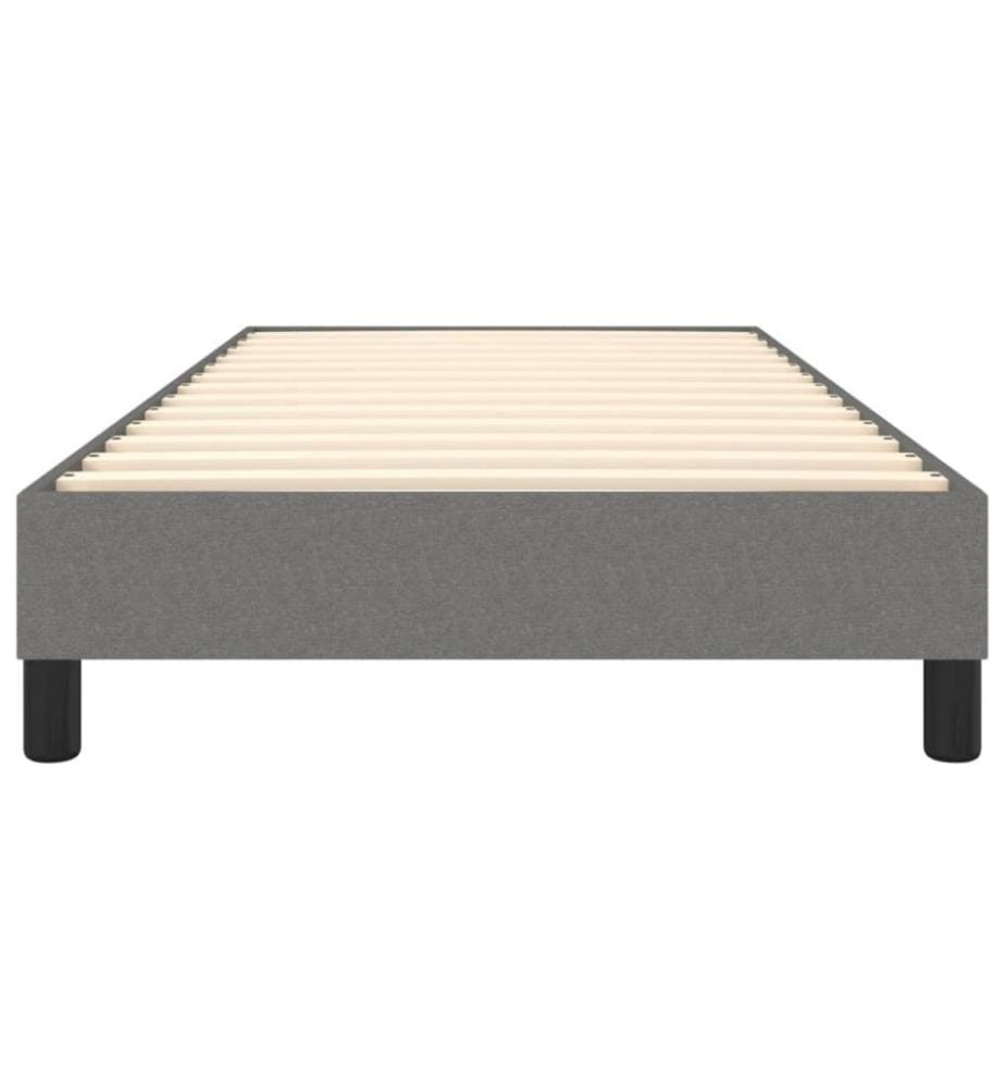 Boxspringbett Dunkelgrau 90x190 cm Stoff
