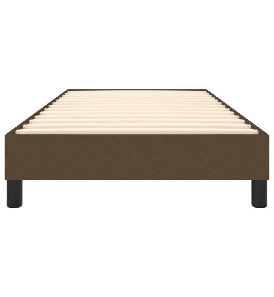 Boxspringbett Dunkelbraun 90x190 cm Stoff