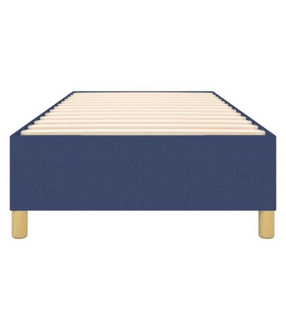 Boxspringbett Blau 80x200 cm Stoff