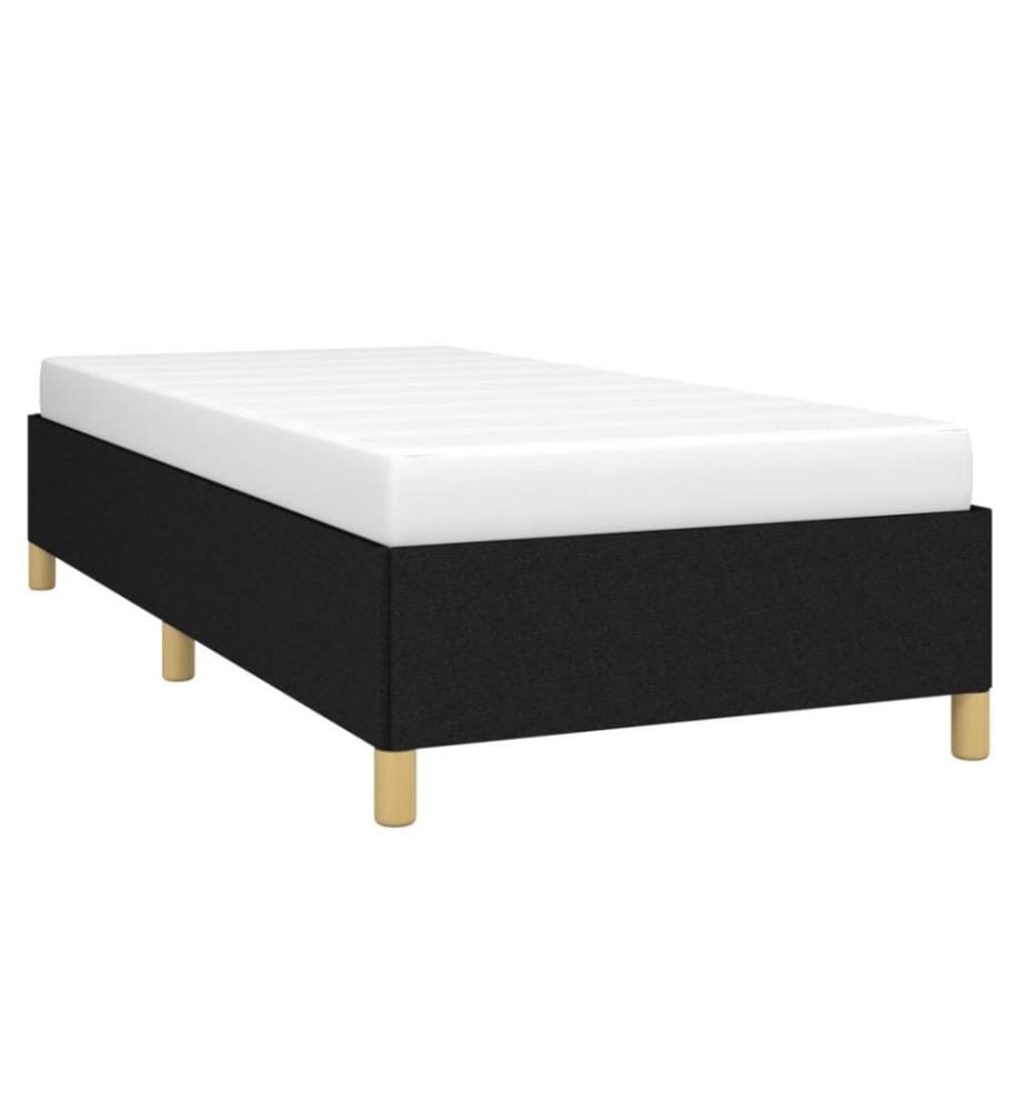 Cadre de lit Noir 90x190 cm Tissu