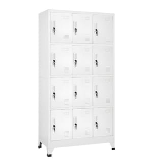Schliessfachschrank mit 12 Fächern 90x45x180 cm