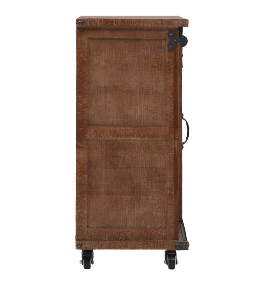 Sideboard Massivholz Tanne 64x33,5x75 cm Braun