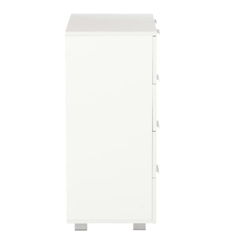 Sideboard Hochglanz-Weiss 60x35x80 cm Holzwerkstoff