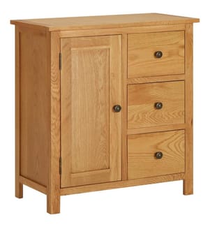 Küchenschrank 70x35x75 cm Massivholz Eiche
