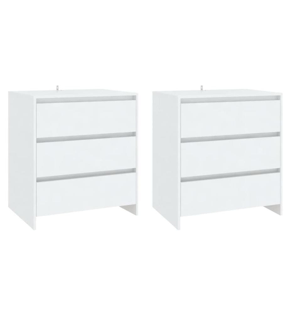3-tlg. Sideboard Weiss Holzwerkstoff
