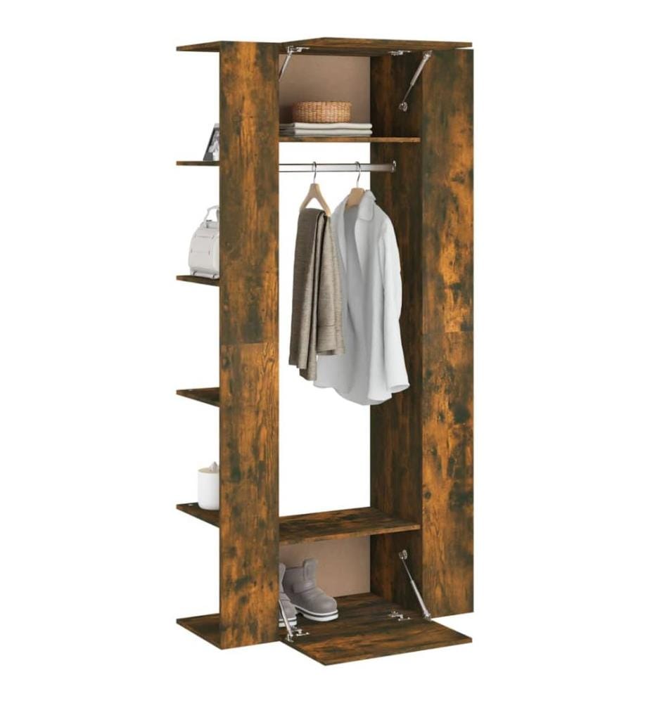 Flurschränke 2 Stk. Räuchereiche Holzwerkstoff