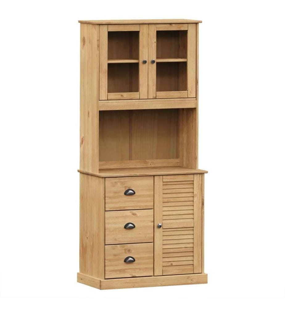 Buffet haut VIGO 78x40x175 cm bois massif de pin
