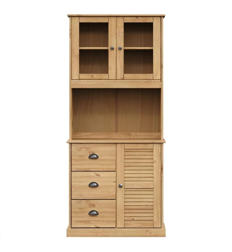 Buffet haut VIGO 78x40x175 cm bois massif de pin