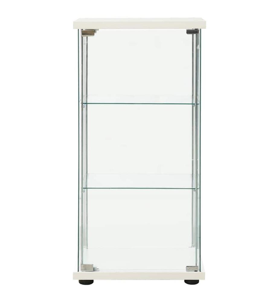 Vitrine Hartglas Weiss