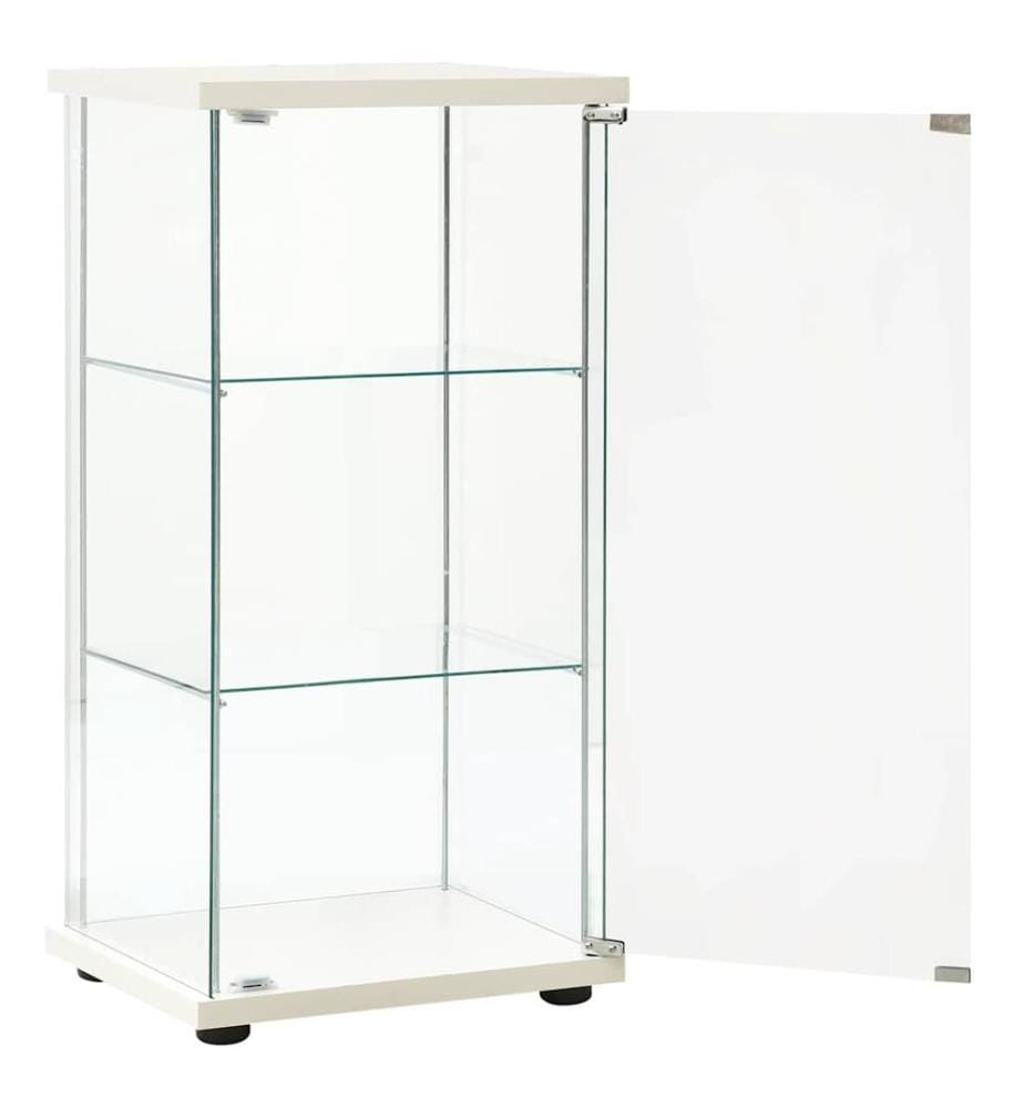 Vitrine Hartglas Weiss