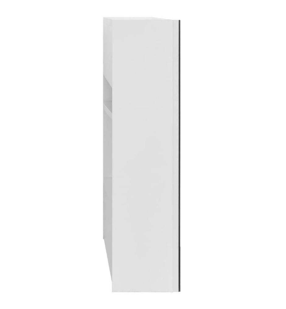 Bad-Spiegelschrank Weiss 80x15x60 cm MDF
