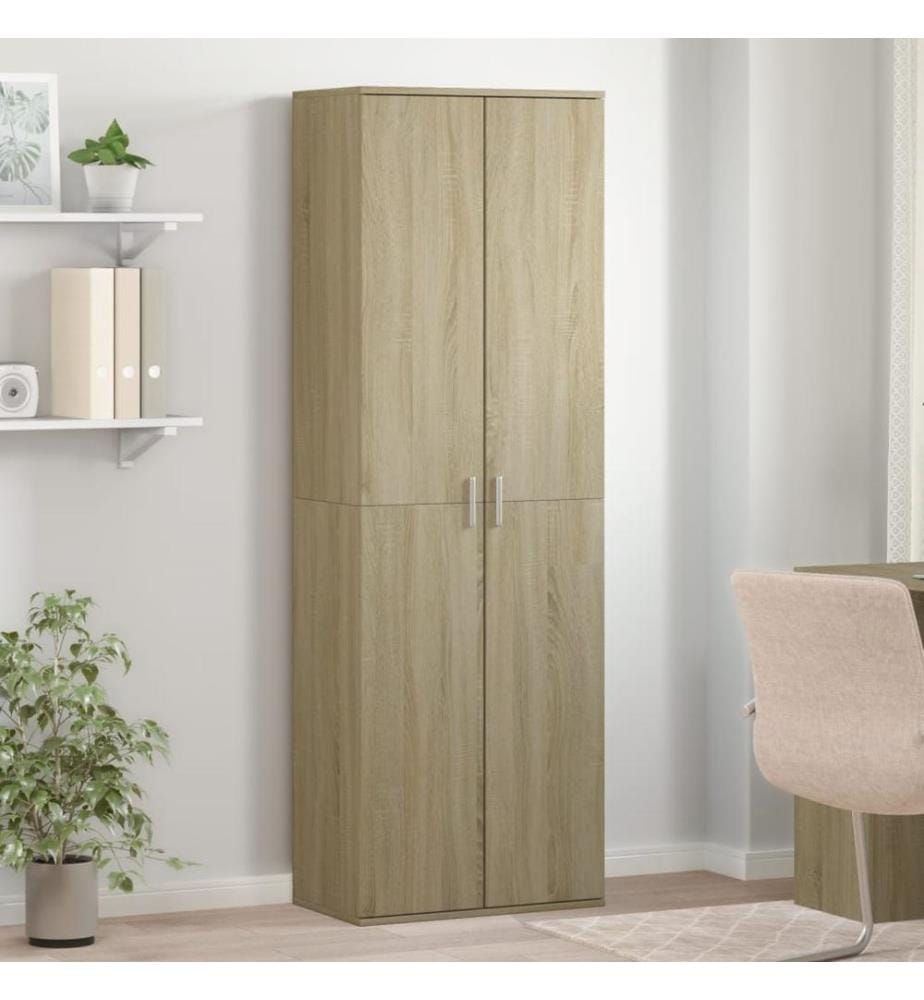 Highboard Sonoma-Eiche 60x35x180 cm Holzwerkstoff
