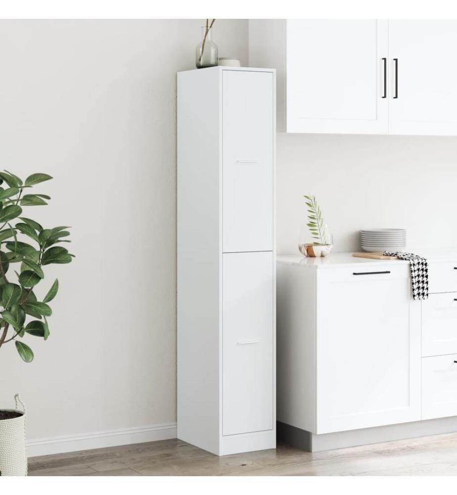 Armoire d'apothicaire blanche 30 x 41 x 174,5 cm Bois d'ingénierie