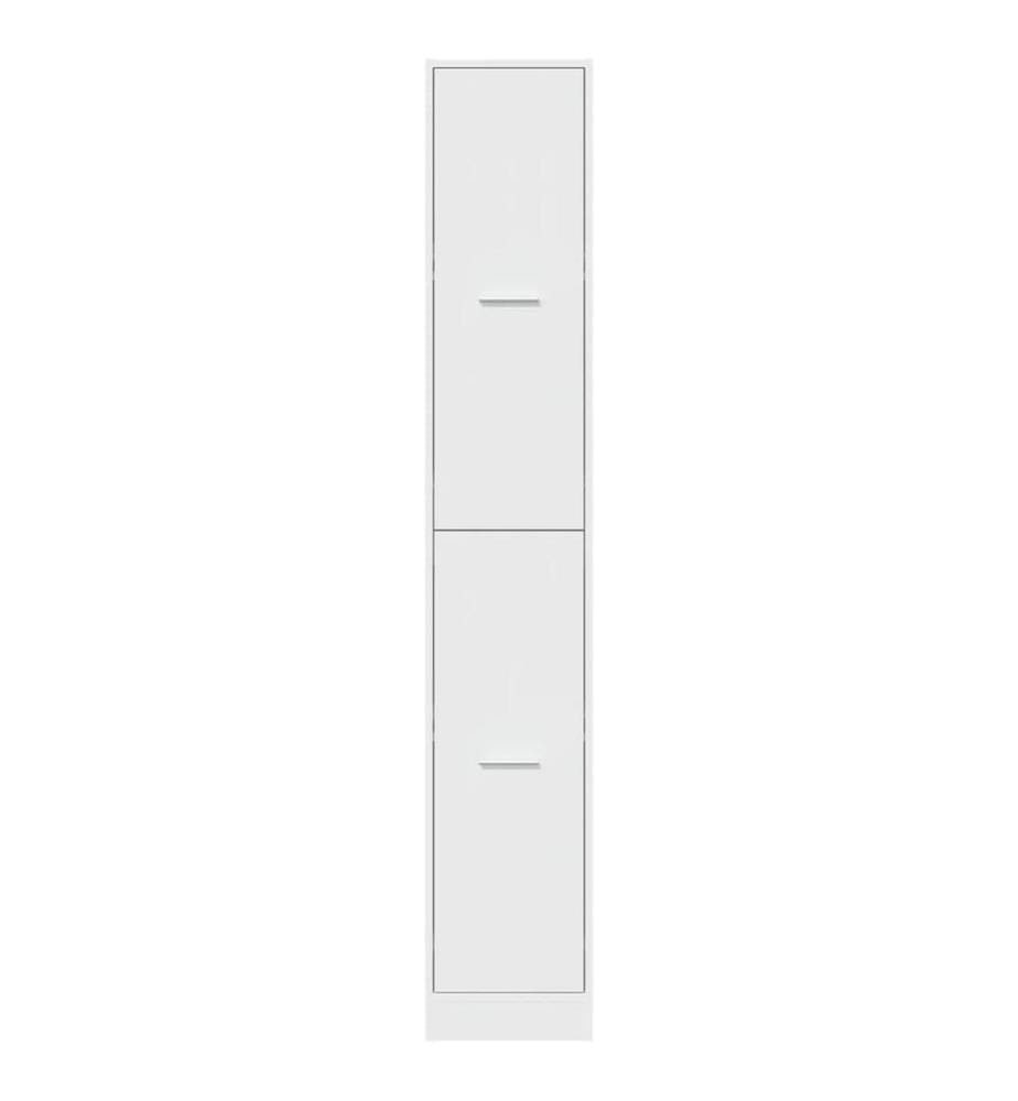 Armoire d'apothicaire blanche 30 x 41 x 174,5 cm Bois d'ingénierie