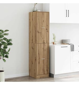 Armoire d'apothicaire chêne artisanal bois d'ingénierie