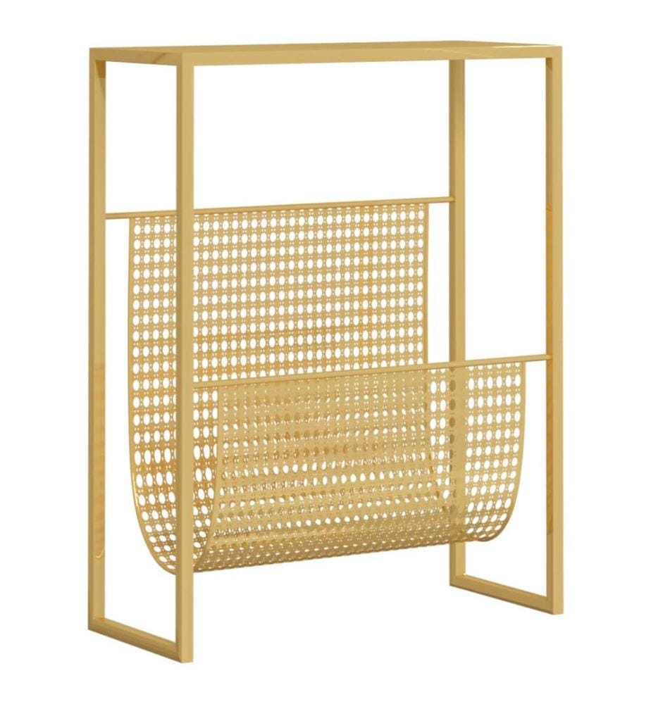 Porte-revue Doré 35x15x45 cm Acier