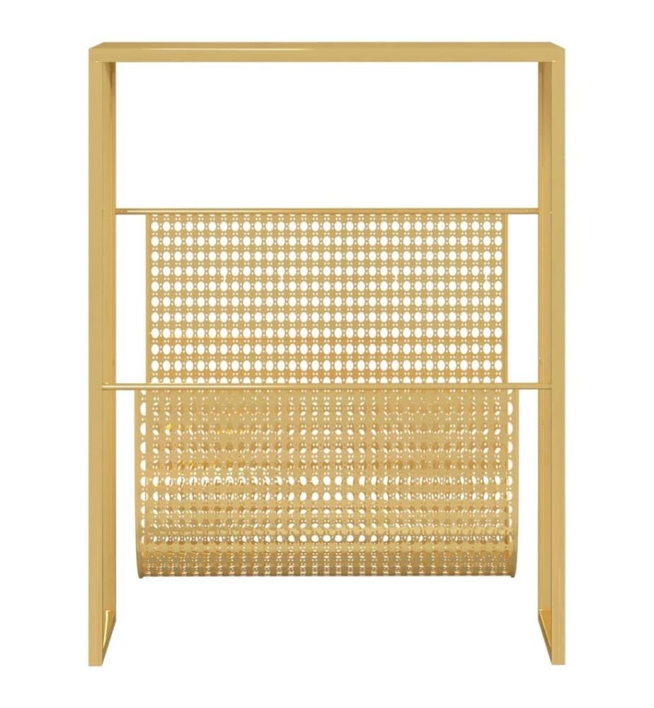Porte-revue Doré 35x15x45 cm Acier