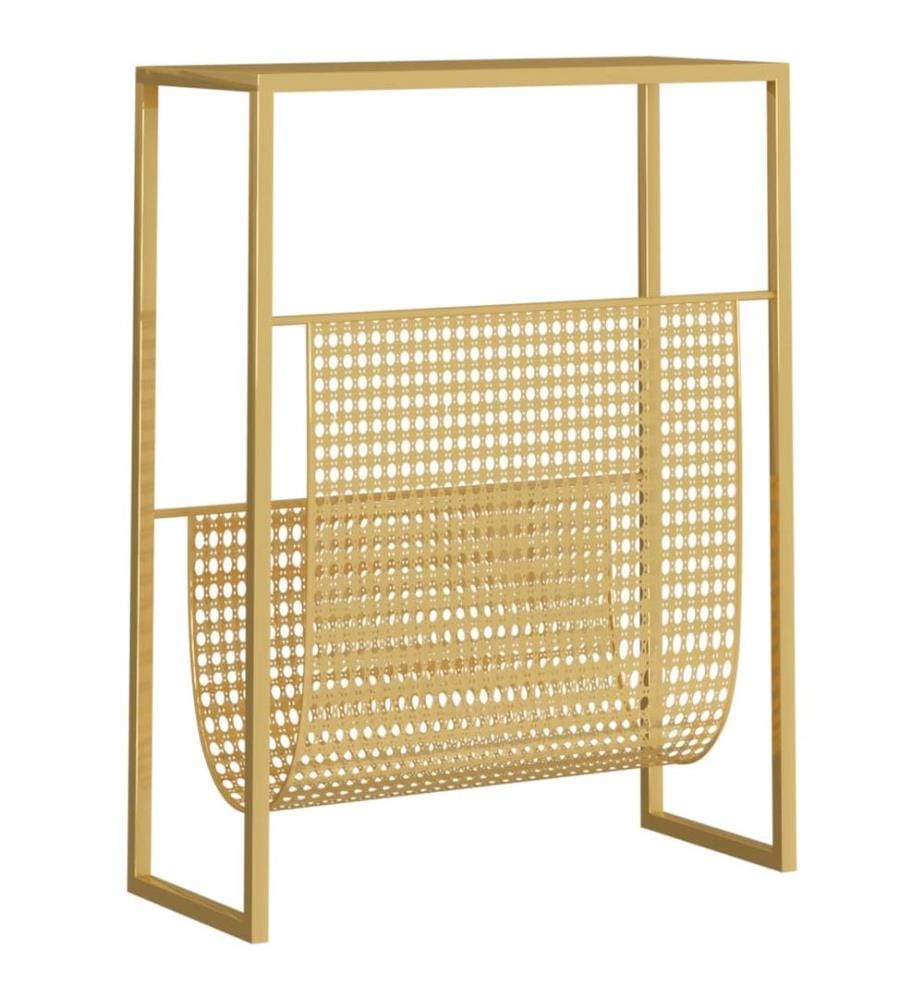 Porte-revue Doré 35x15x45 cm Acier