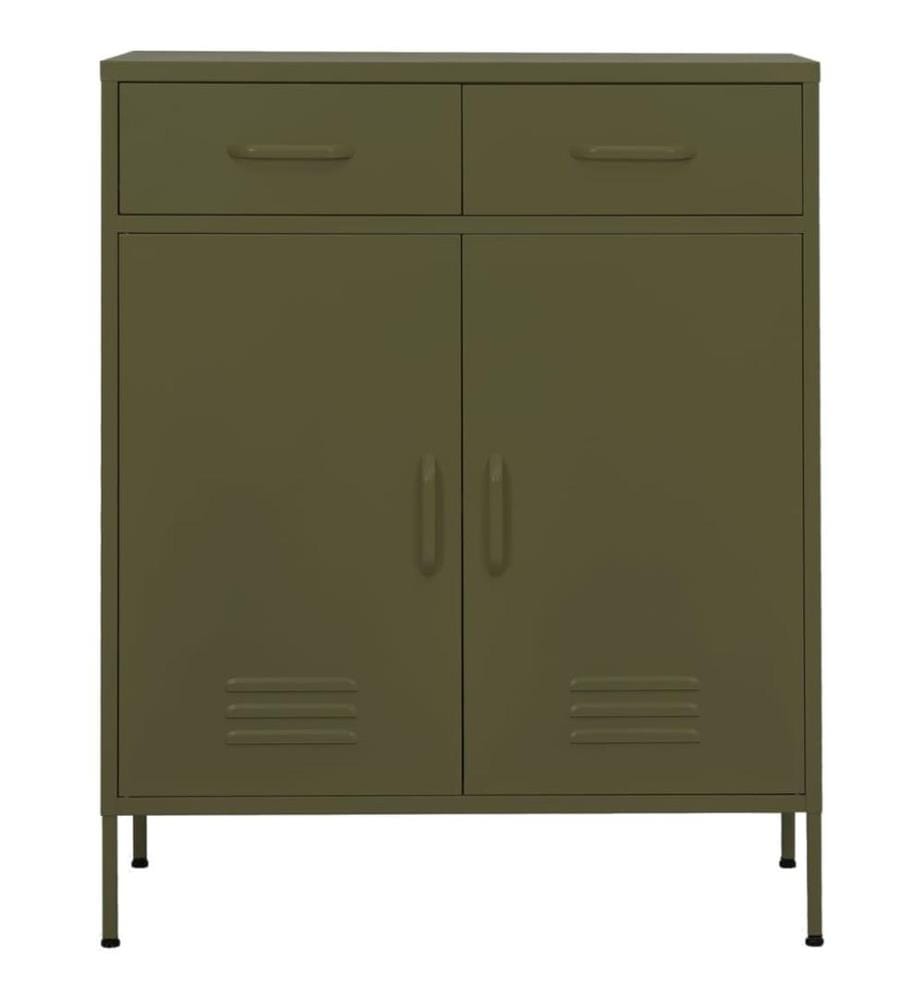 Armoire de rangement Vert olive 80x35x101,5 cm Acier