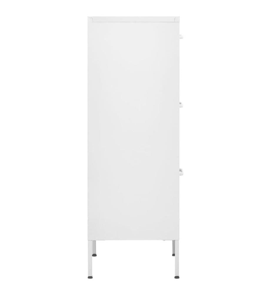 Lagerschrank Weiss 42,5x35x101,5 cm Stahl