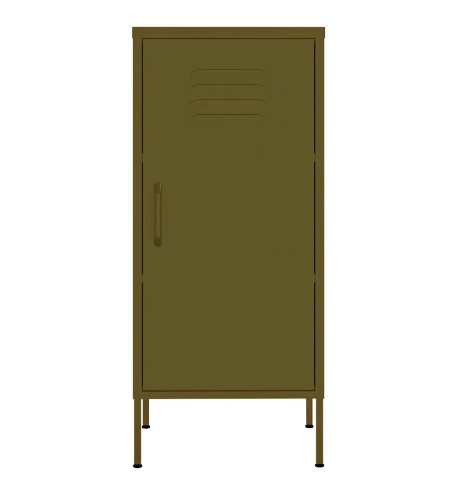 Armoire de rangement Vert olive 42,5x35x101,5 cm Acier