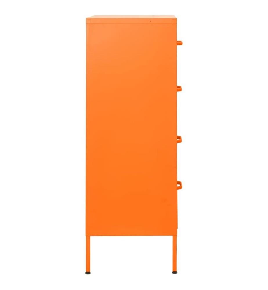 Kommode Orange 80x35x101,5 cm Stahl