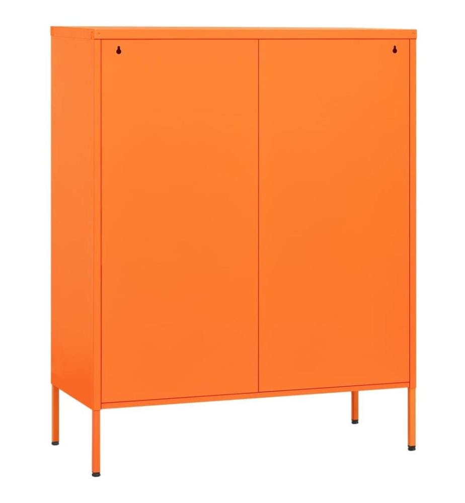 Kommode Orange 80x35x101,5 cm Stahl