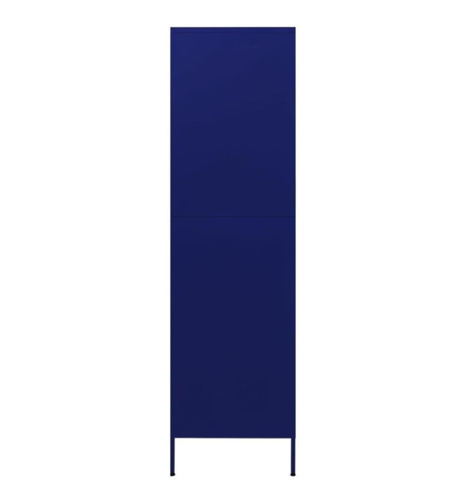 Garde-robe Bleu marine 90x50x180 cm Acier