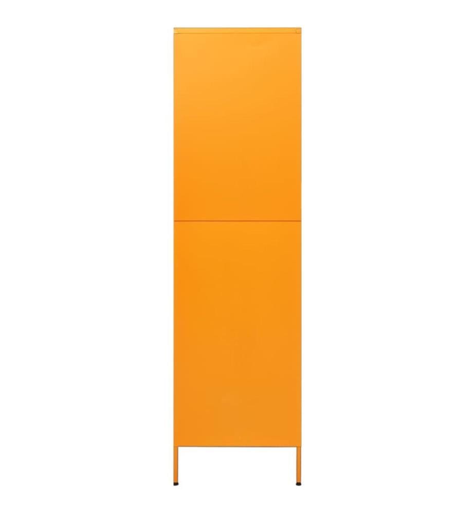 Kleiderschrank Senfgelb 90x50x180 cm Stahl