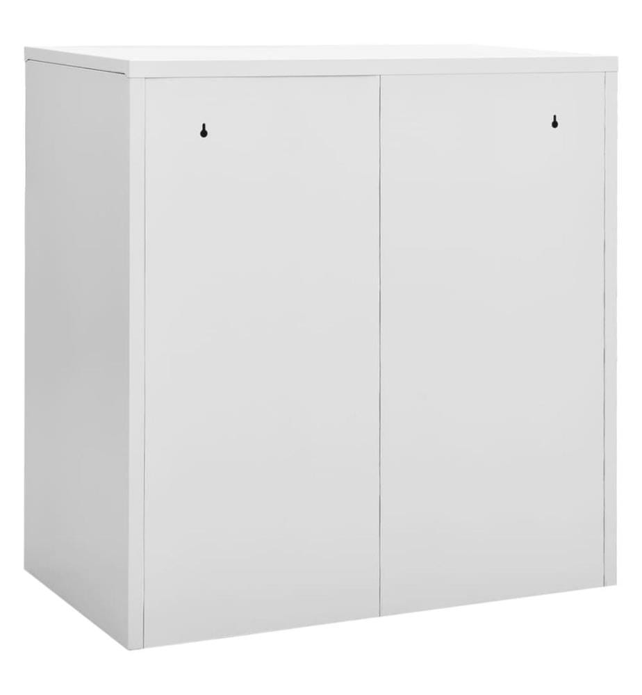 Schliessfachschrank Hellgrau 90x45x92,5 cm Stahl