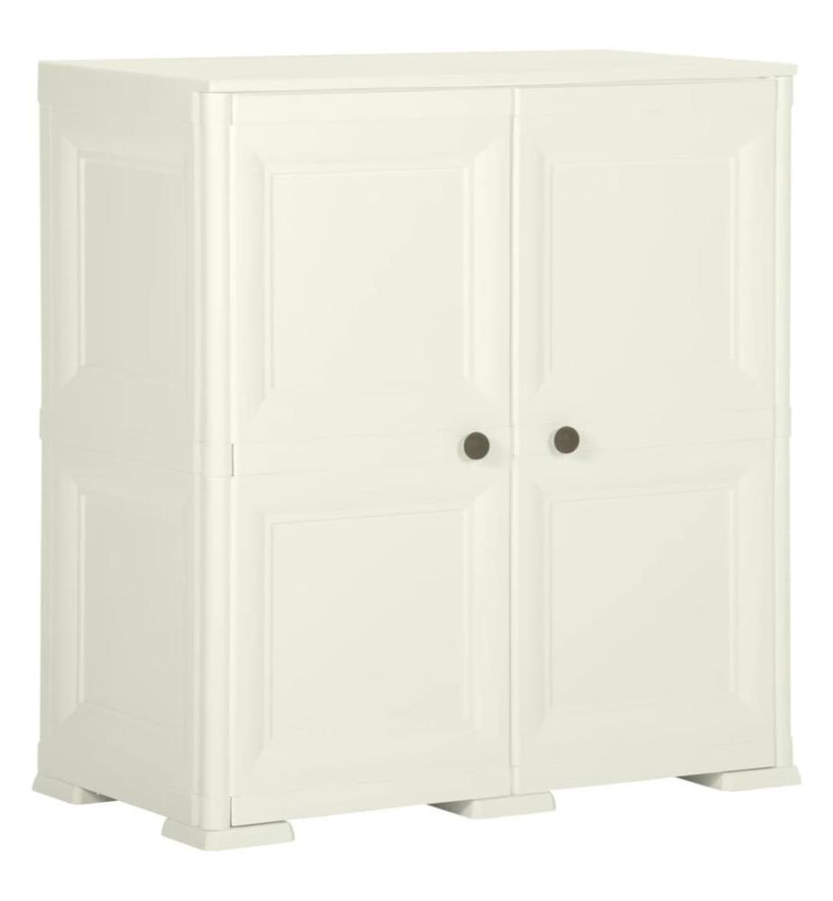 Kunststoffschrank 79x43x85,5 cm Holzdesign Vanilleeis