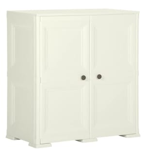 Armoire plastique 79x43x85,5 cm design bois glace à la vanille