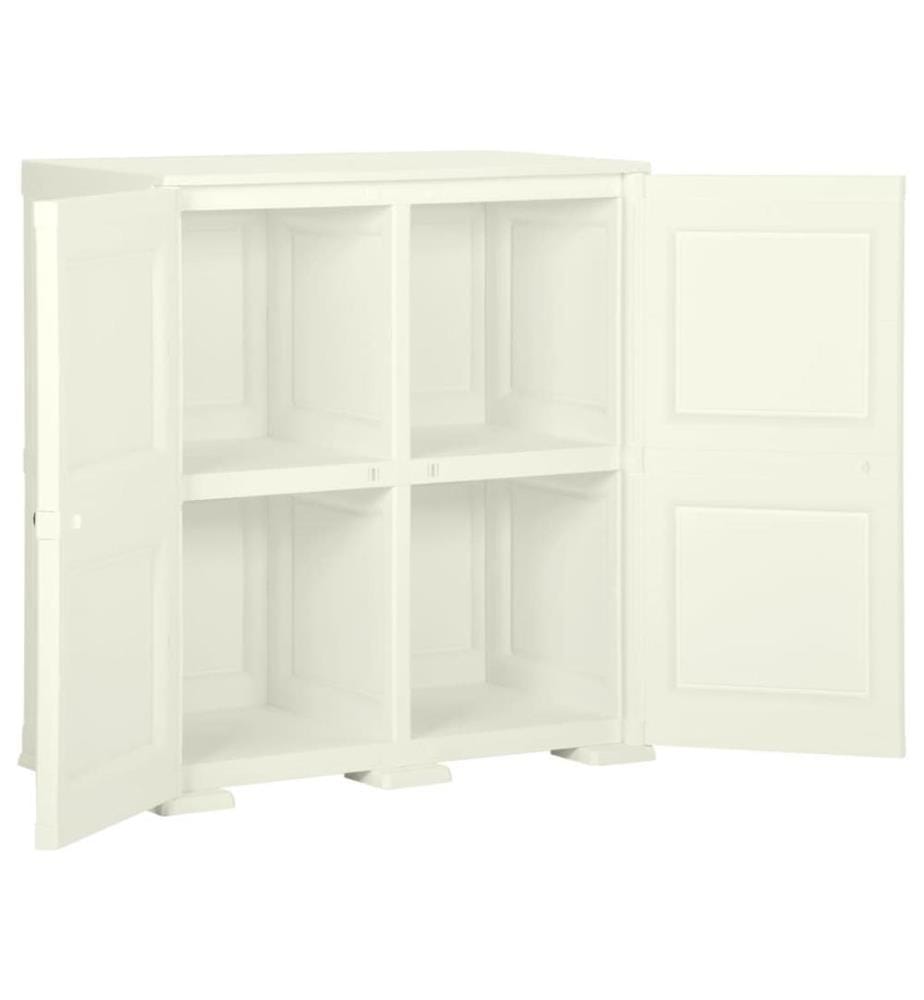 Kunststoffschrank 79x43x85,5 cm Holzdesign Vanilleeis