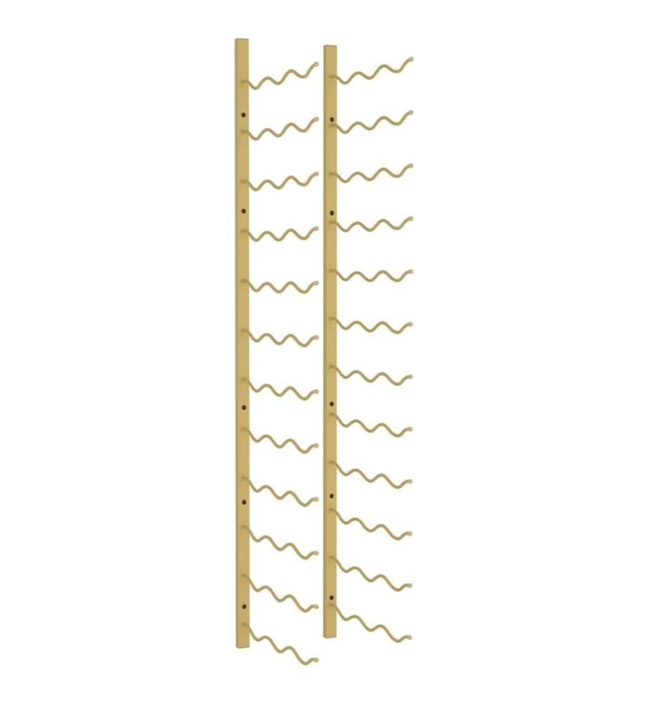 Wand-Weinregal für 36 Flaschen Golden Eisen