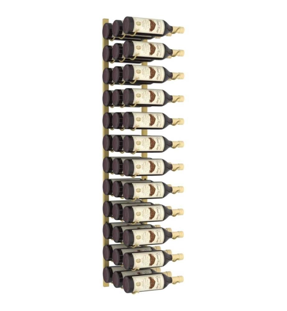 Wand-Weinregal für 36 Flaschen Golden Eisen