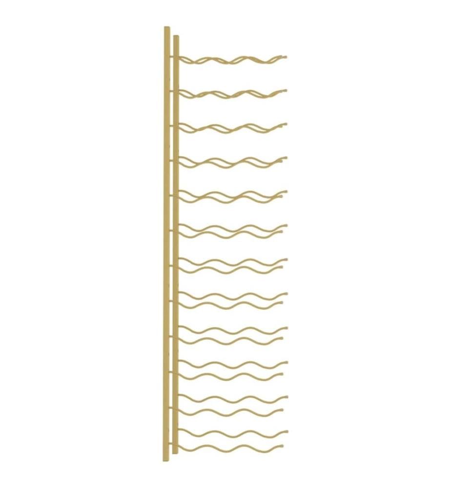 Wand-Weinregal für 36 Flaschen Golden Eisen