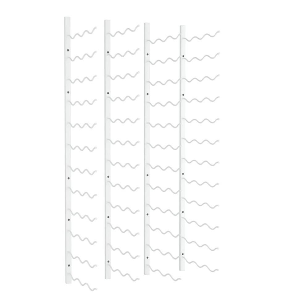 Casier à vin mural pour 36 bouteilles 2 pcs Blanc Fer