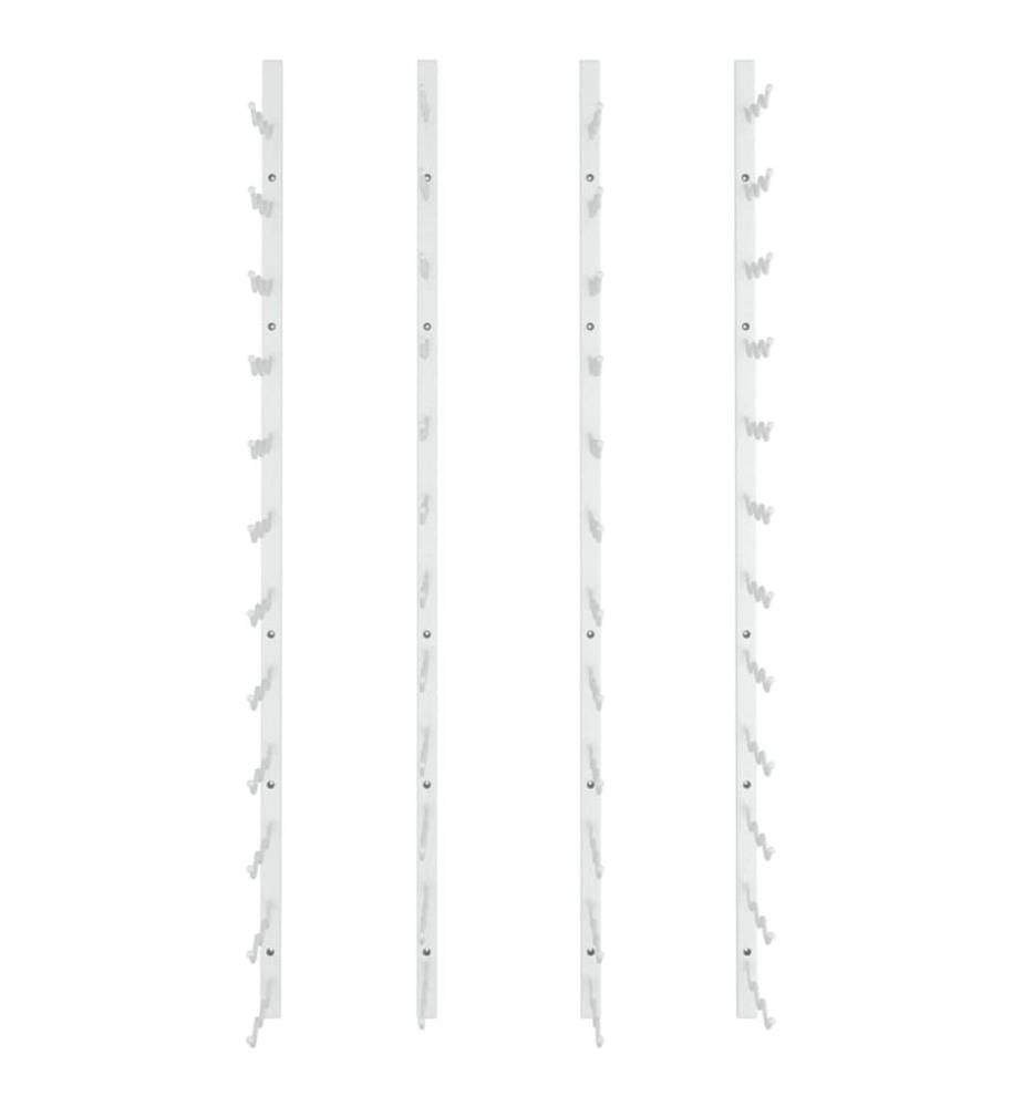 Casier à vin mural pour 36 bouteilles 2 pcs Blanc Fer