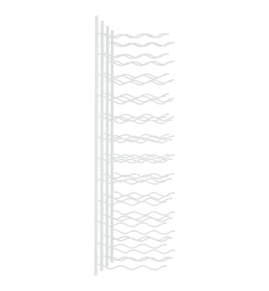 Casier à vin mural pour 36 bouteilles 2 pcs Blanc Fer