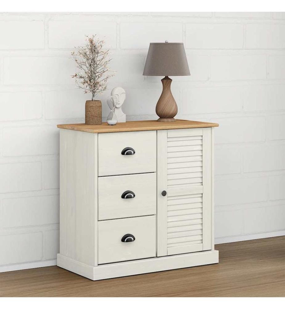 Sideboard mit Schubladen VIGO 78x40x75 cm Massivholz Kiefer