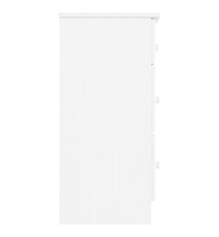 Commode ALTA blanc 112x35x73 cm bois massif de pin