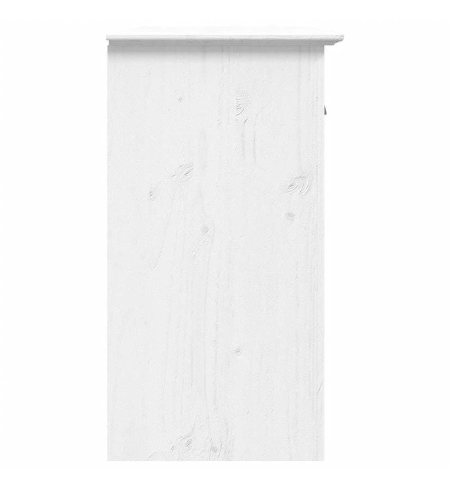 Buffet BODO blanc 115,5x44x80 cm bois massif de pin