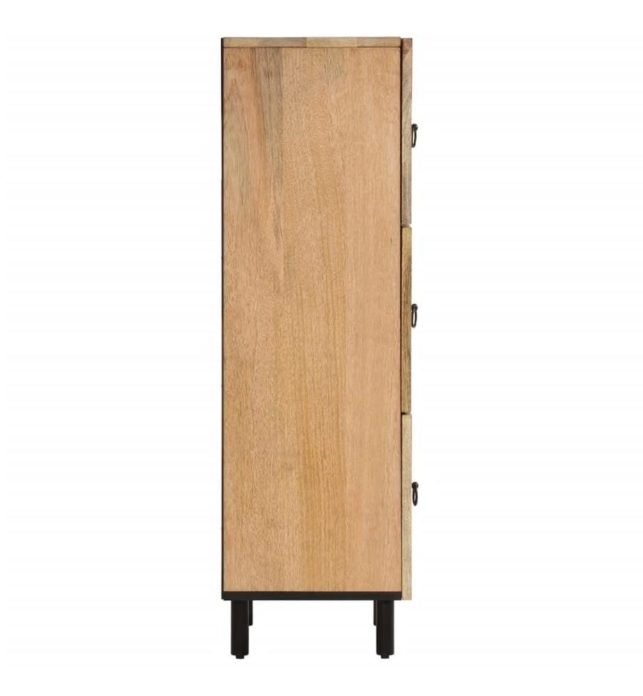 Armoire latérale 40x33x110 cm bois massif de manguier