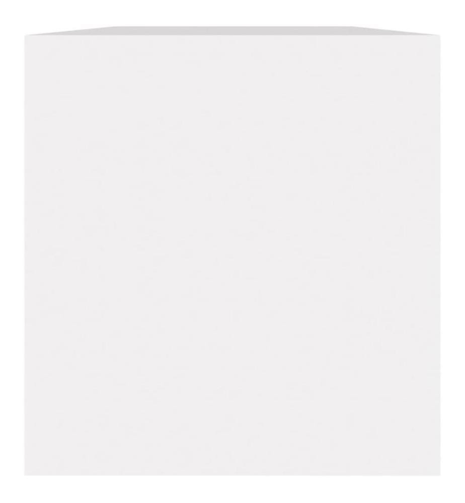 Schallplatten-Aufbewahrungsbox Weiss 71x34x36 cm Holzwerkstoff