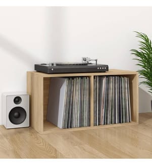 Schallplatten-Aufbewahrungsbox Sonoma Eiche 71x34x36 cm