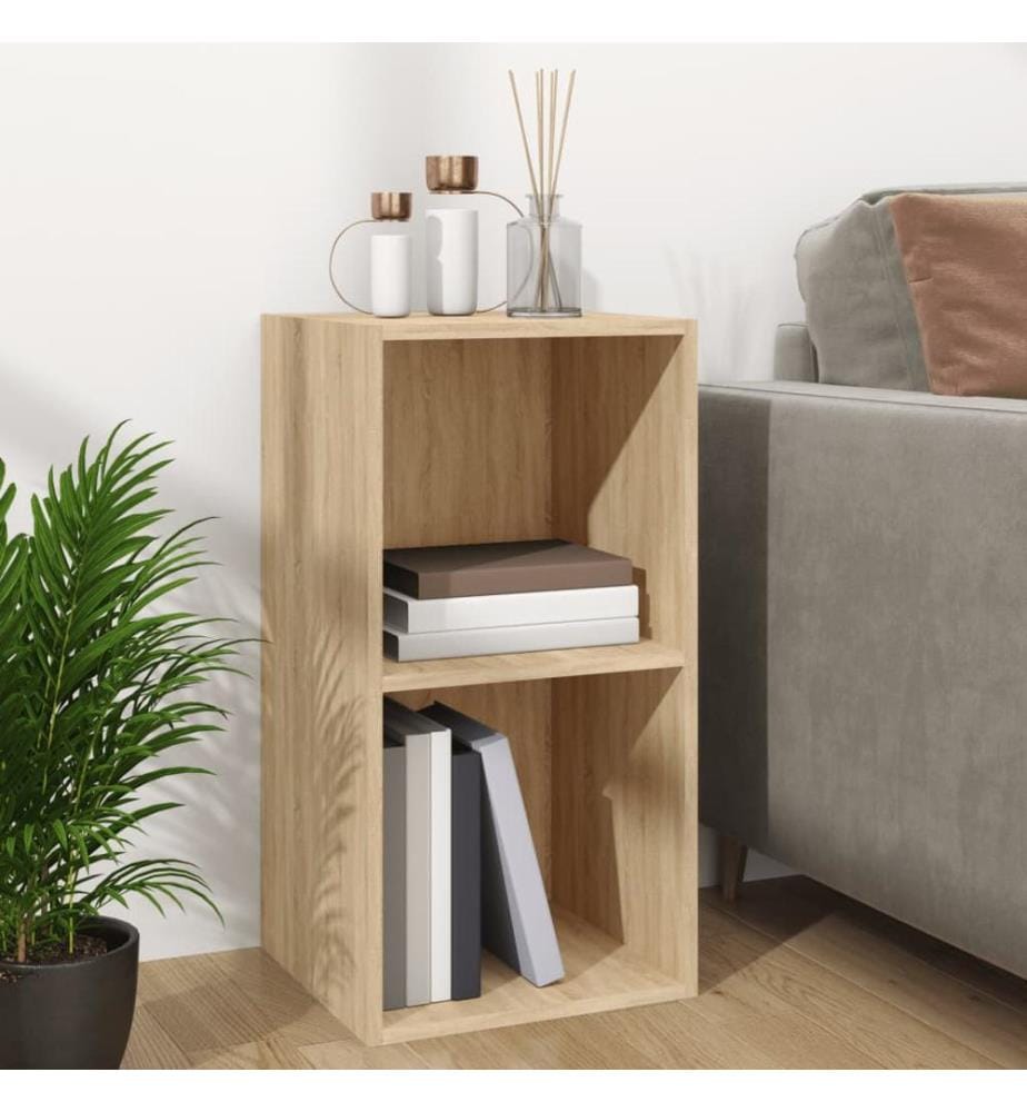 Schallplatten-Aufbewahrungsbox Sonoma Eiche 71x34x36 cm