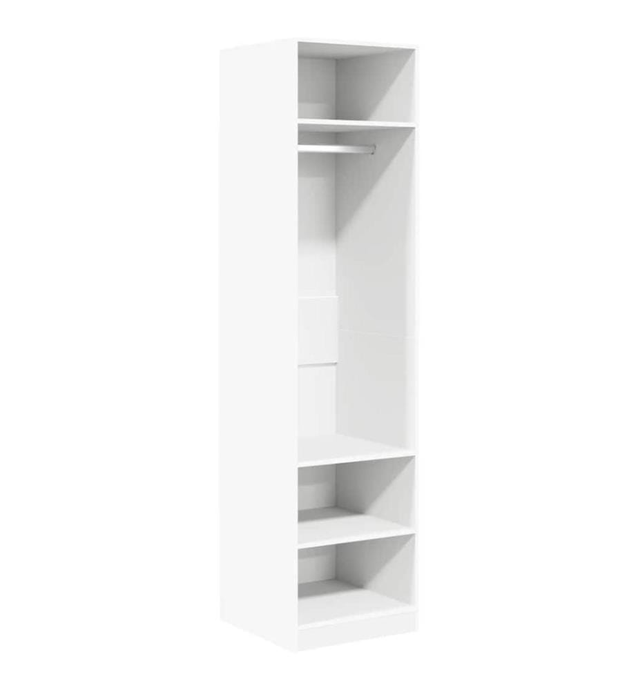 Kleiderschrank Weiss 50x50x200 cm Holzwerkstoff