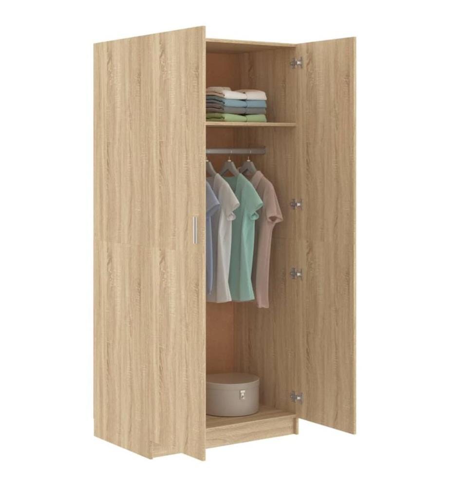 Garde-robe Chêne sonoma 80x52x180 cm Bois d'ingénierie