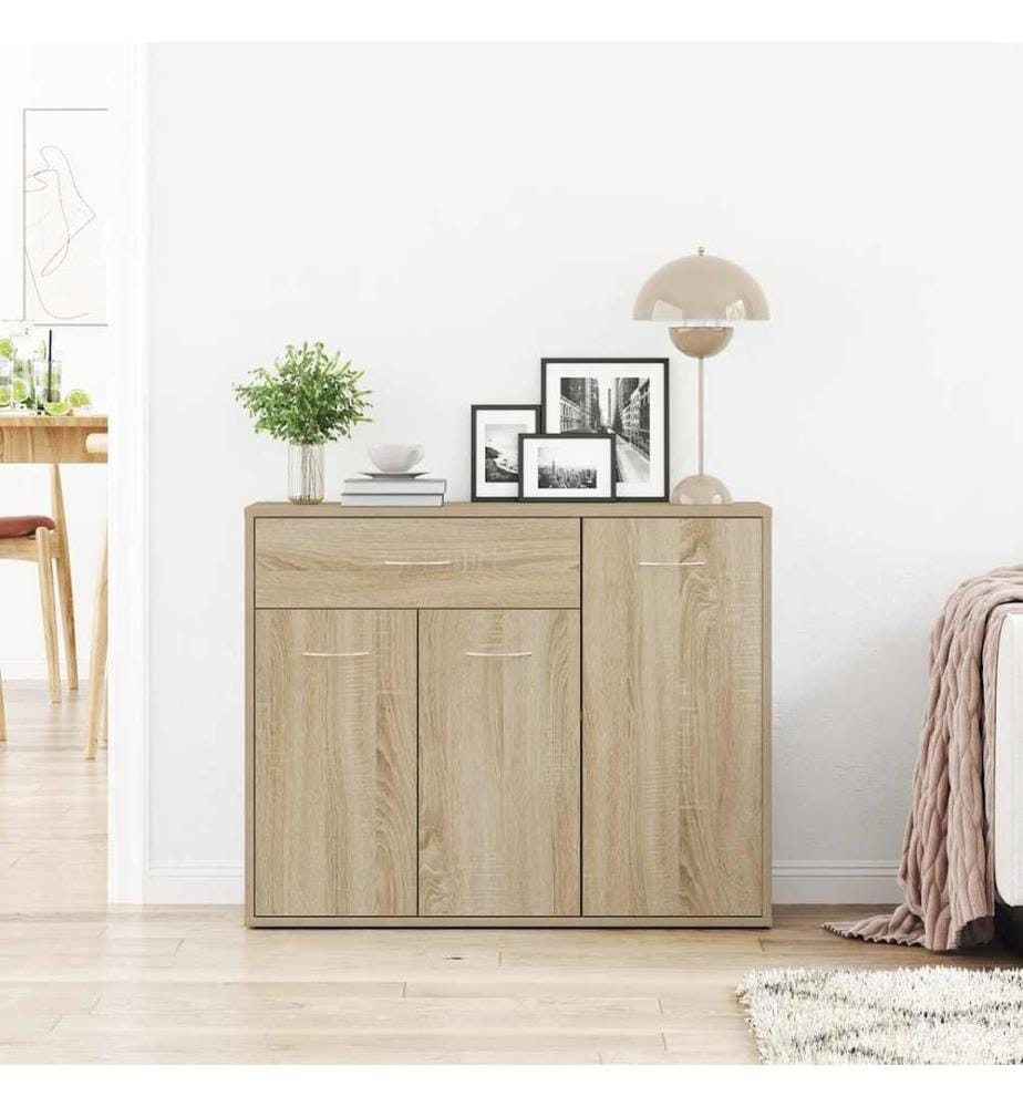 Buffet Chêne sonoma 88x30x70 cm Bois d'ingénierie