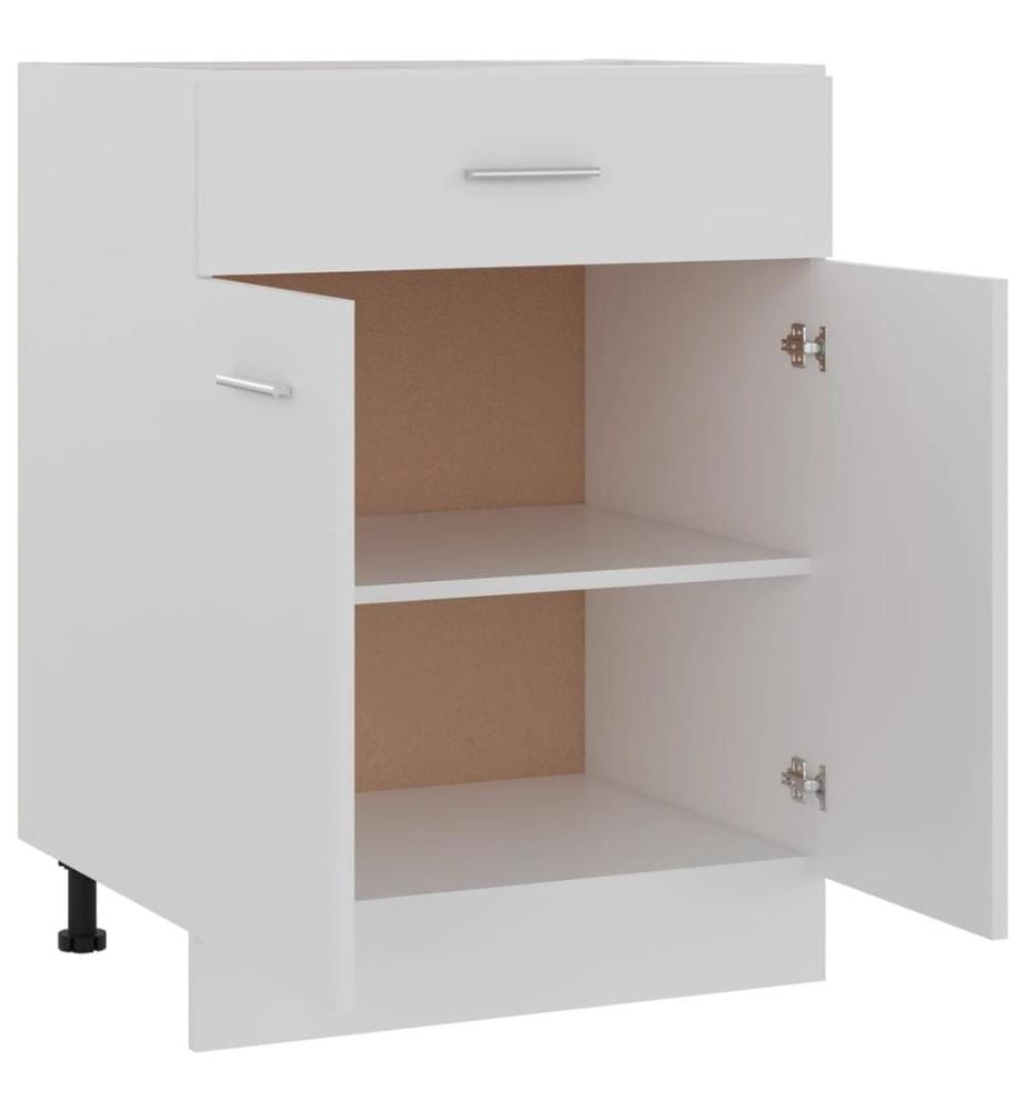 Schubunterschrank Lyon Weiss 60x46x81,5 cm Holzwerkstoff
